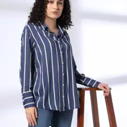 dnmx Men Striped Relaxed Fit Shirt-picture-21