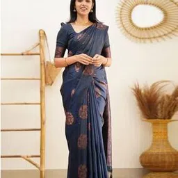svaraa Women's Banarasi Soft Silk Saree-picture-50