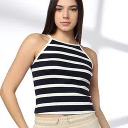 Women Striped Fitted Camisole-image-7