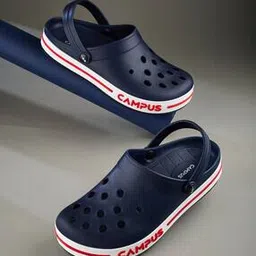 campus Men Perforated Slip-On Clogs-picture-39