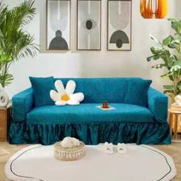 cortina eyelet curtain Stretchable 3-Seater Sofa Cover-picture-8