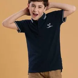 li'l tomatoes Boys Embroidered Regular Fit Polo T-Shirt-picture-11
