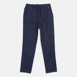 blue giraffe Striped Mid-Rise Trousers-picture-40