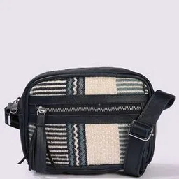 avaasa Women Striped Sling Bag with Detachable Strap-picture-29