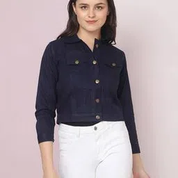 buynewtrend Button-Down Denim Jacket-picture-17
