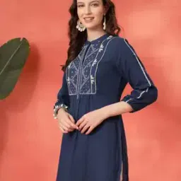 nayam by lakshita Women Embroidered Straight Tunic-picture-17