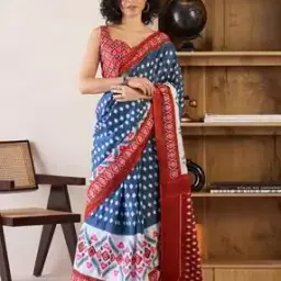 saree mall Women Printed Pre-Stitched Saree-picture-15