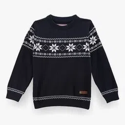 u.s. polo assn. Boys Patterned Cotton Round-Neck Sweater-picture-39