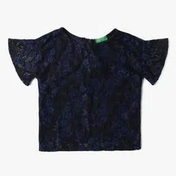 united colors of benetton Girls Regular Fit Lace Top-picture-46