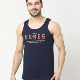 underjeans Men Typographic Print Round-Neck Vest-picture-23