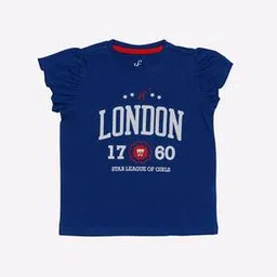 Brand Print Round-Neck Cotton Top-image-29