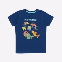 h by hamleys Ocean Print Slim Fit Round-Neck T-shirt-picture-20