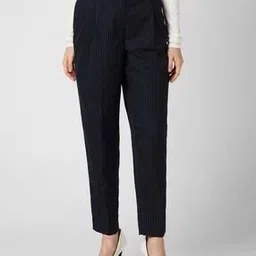 van heusen Women Striped Straight Fit Trousers-picture-10