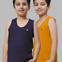 friskers Boys Pack of 2 Sleeveless Vests-picture-33