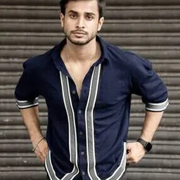 eyebogler Men Striped Shirt with Short Sleeves-picture-51