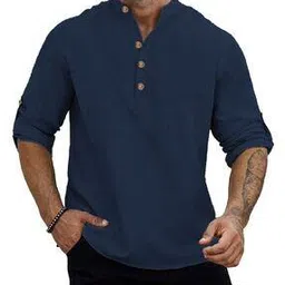 vida loca Men Slim Fit Short Kurta with Full-Sleeves-picture-40