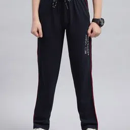 monte carlo Boys Typographic Print Straight Track Pants-picture-25