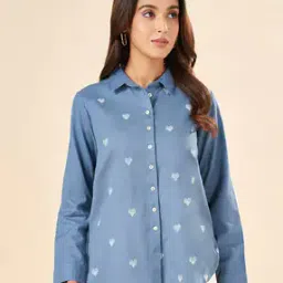 akkriti by pantaloons Women Regular Fit Embroidery Shirt  -picture-45