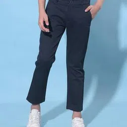 crimsoune club Boys Slim Fit Flat-Front Trousers-picture-53