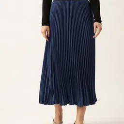 zwerlon x ag Women Pleated A-Line Skirt-picture-50