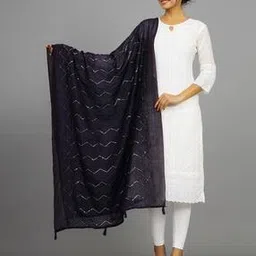 handicraft-palace Women Embroidered Dupatta with Tassels-picture-42