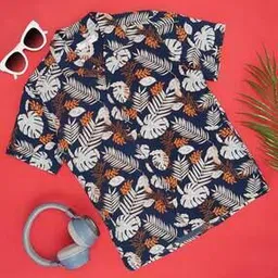 pantaloons junior Men Regular Fit Floral Print Shirt-picture-33