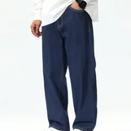 rockwell Men Lightly Washed Baggy Relaxed Jeans-picture-19