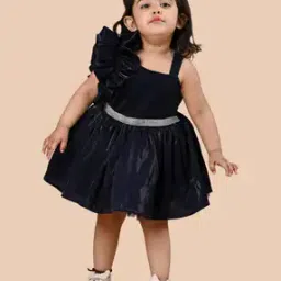 titrit Tutu Frock with Floral Applique-picture-13