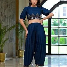 juniper Women Embroidered 2-Piece Top & Pants Set-picture-11