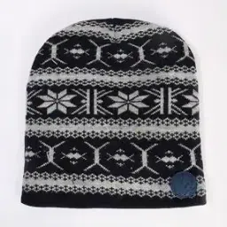 woodland Men Wool Patterned-Knit Beanie-picture-13