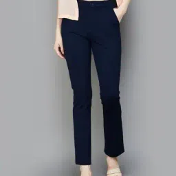 xpose Women Straight Fit Flat-Front Trousers image 1