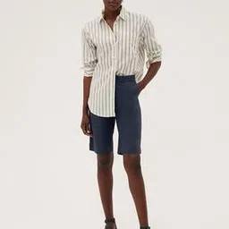 marks & spencer Cotton Rich Knee Length Chino Shorts-picture-27