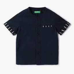 united colors of benetton Boys Placement Striped Regular Fit Shirt-picture-26