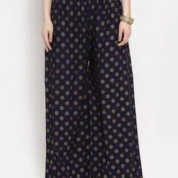 clora creation Polka-dot Print Elasticated Waistband Palazzos-picture-15
