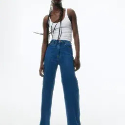 h&m High Rise Wide Jeans image 1