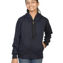 indiweaves Girls Regular Fit Zip-Front Hoodie-picture-18