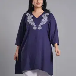 svaraa Women Floral Print A-Line Kurti-picture-28