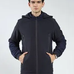 Men Multi Zip-Front Hooded Jacket-image-77
