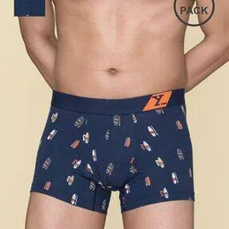 xyxx Pack of 2 Printed Trunks with Elasticated Waistband-picture-36