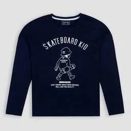 fashion world Boys Regular Fit Printed Crew-Neck T-Shirt-picture-10