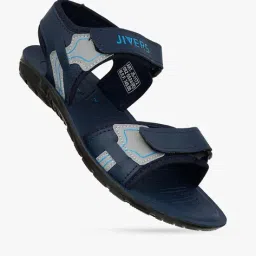 jivers Men Slip-On Sandals with Velcro Closure image 1