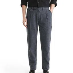 rare rabbit Men Flat Front Relaxed Fit Trousers -picture-15