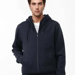 rare rabbit Men Logo Print Regular Fit Hooded Sweatshirt-picture-14