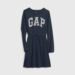 gap kids Logo Print A-Line Dress-picture-10