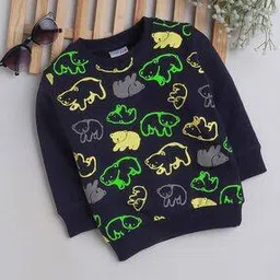 bumzee Boys Printed Regular Fit Round-Neck Sweatshirt-picture-31