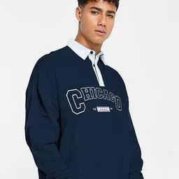 Typographic Print Polo T-Shirt-image-7