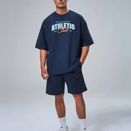 fflirtygo Men Typographic Print T-Shirt & Shorts Set-picture-23