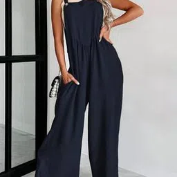 divawalk Women Square-Neck Dungaree with Slip Pockets-picture-29