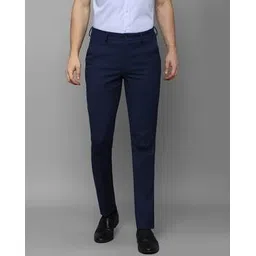 louis philippe Men Slim Fit Flat-Front Trousers-picture-13