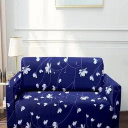 cortina eyelet curtain Floral Print 3-Seater Sofa Cover-picture-42